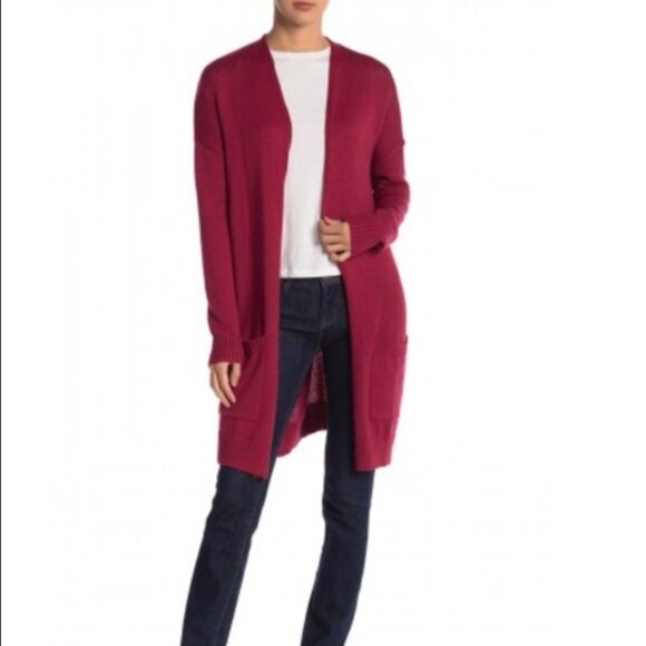 NWT Abound Red Long sleeve Cardigan | Size M - Picture 1 of 7